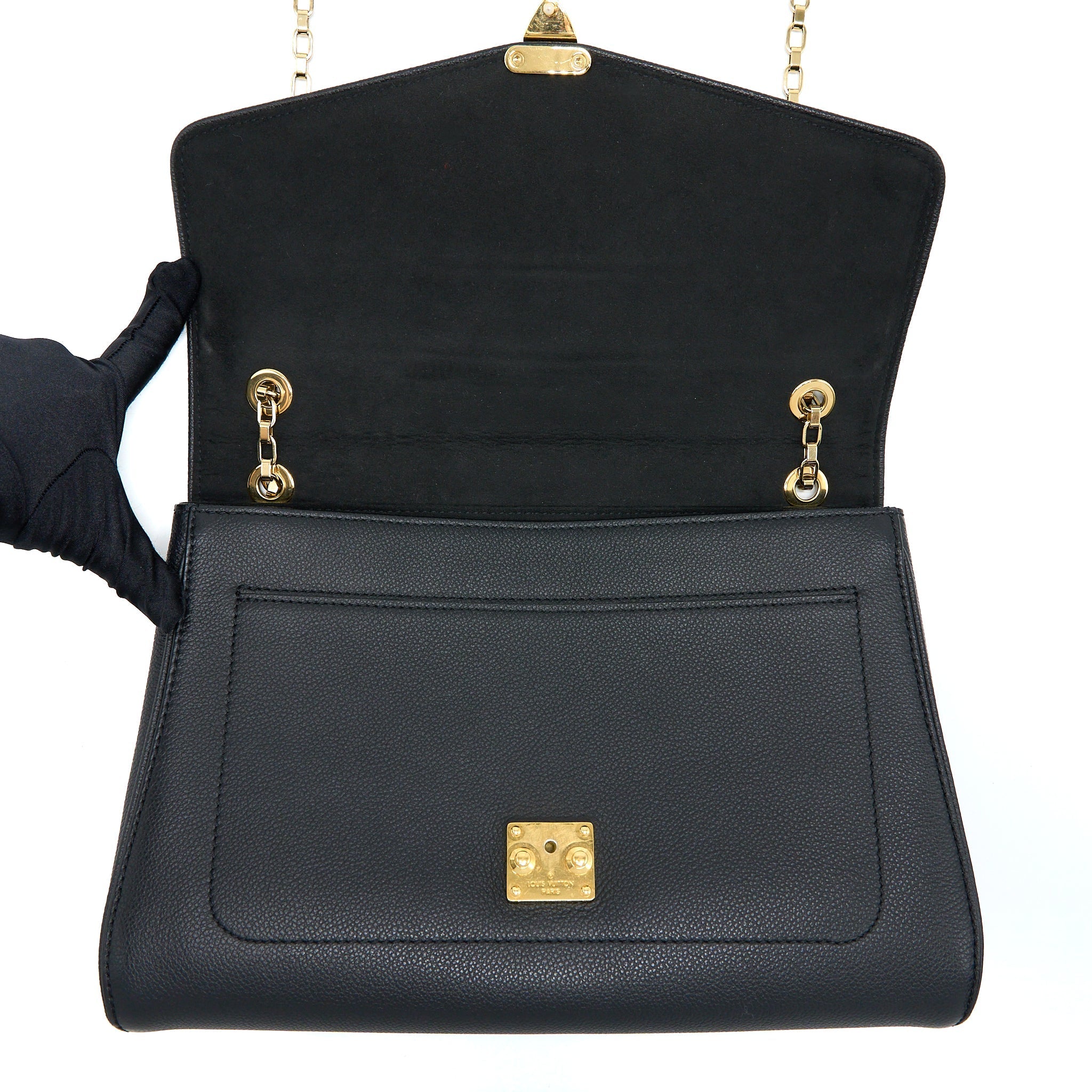 LOUIS VUITTON SAINT GERMAIN CHAIN EMPREINTE BLACK GHW