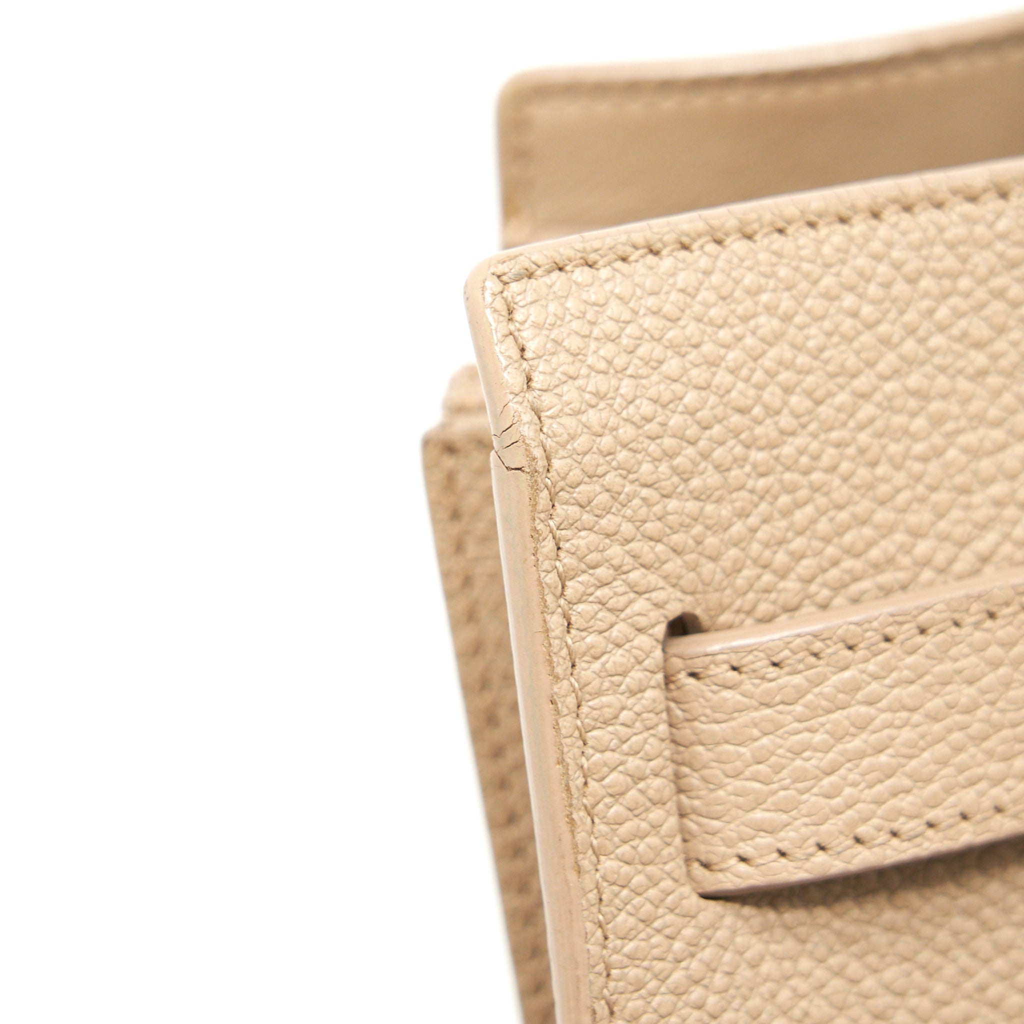 SAINT LAURENT SAC DE JOUR IN NANO SIZE BEIGE SHW