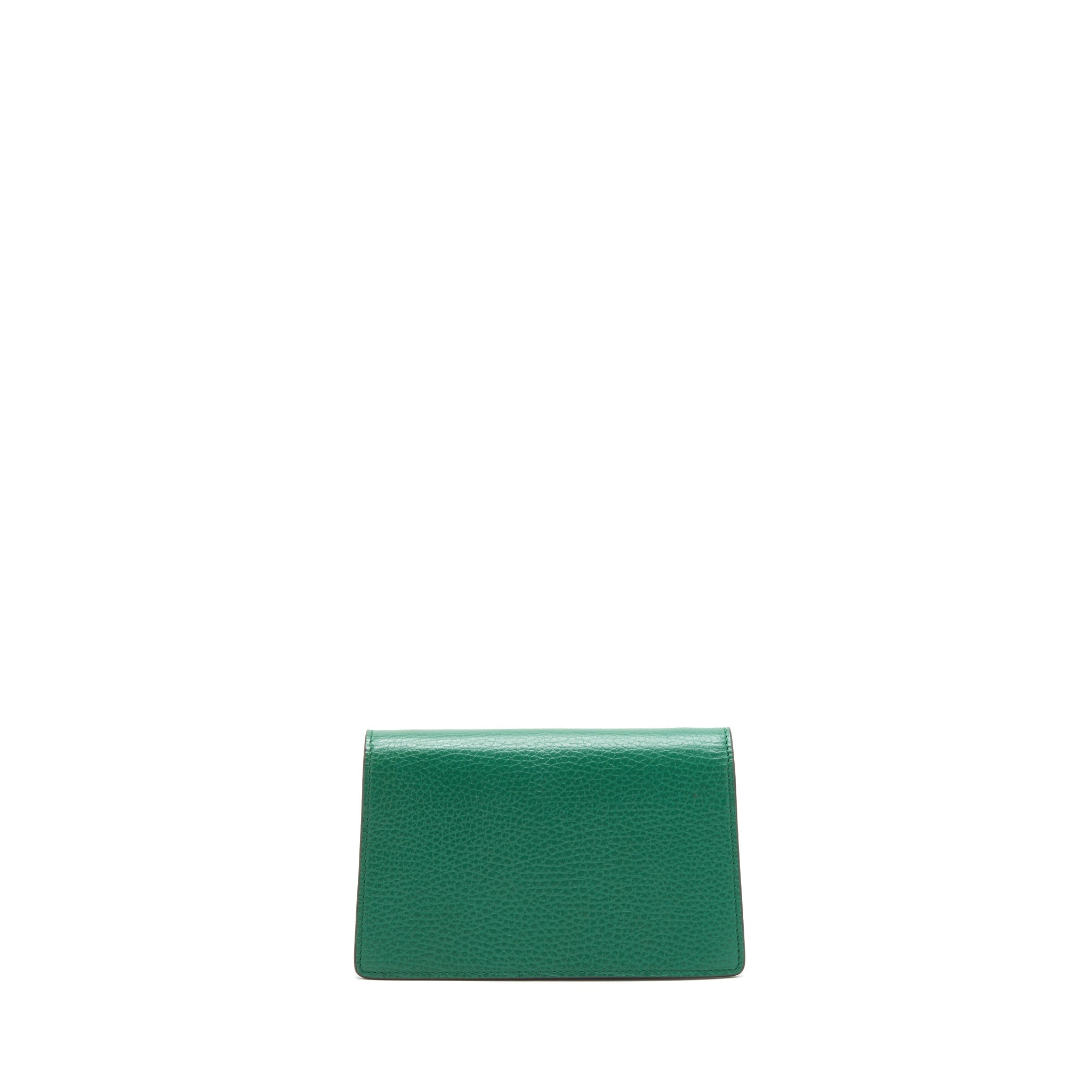 GUCCI DIONYSUS SUPER MINI BAG GREEN RUTHENIUM GOLD/SLIVER HARDWARE