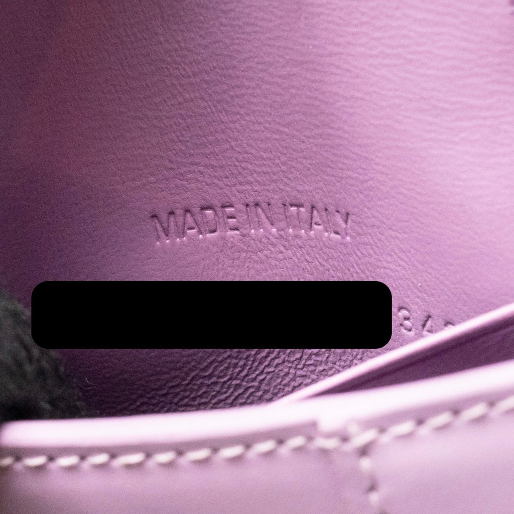 BALENCIAGA MINI HOURGLASS BAG CALFSKIN LIGHT PURPLE SHW