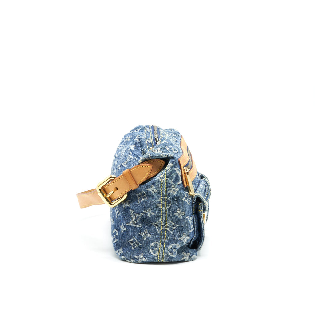 LOUIS VUITTON BAGGY PM DENIM MONOGRAM SHOULDER BAG