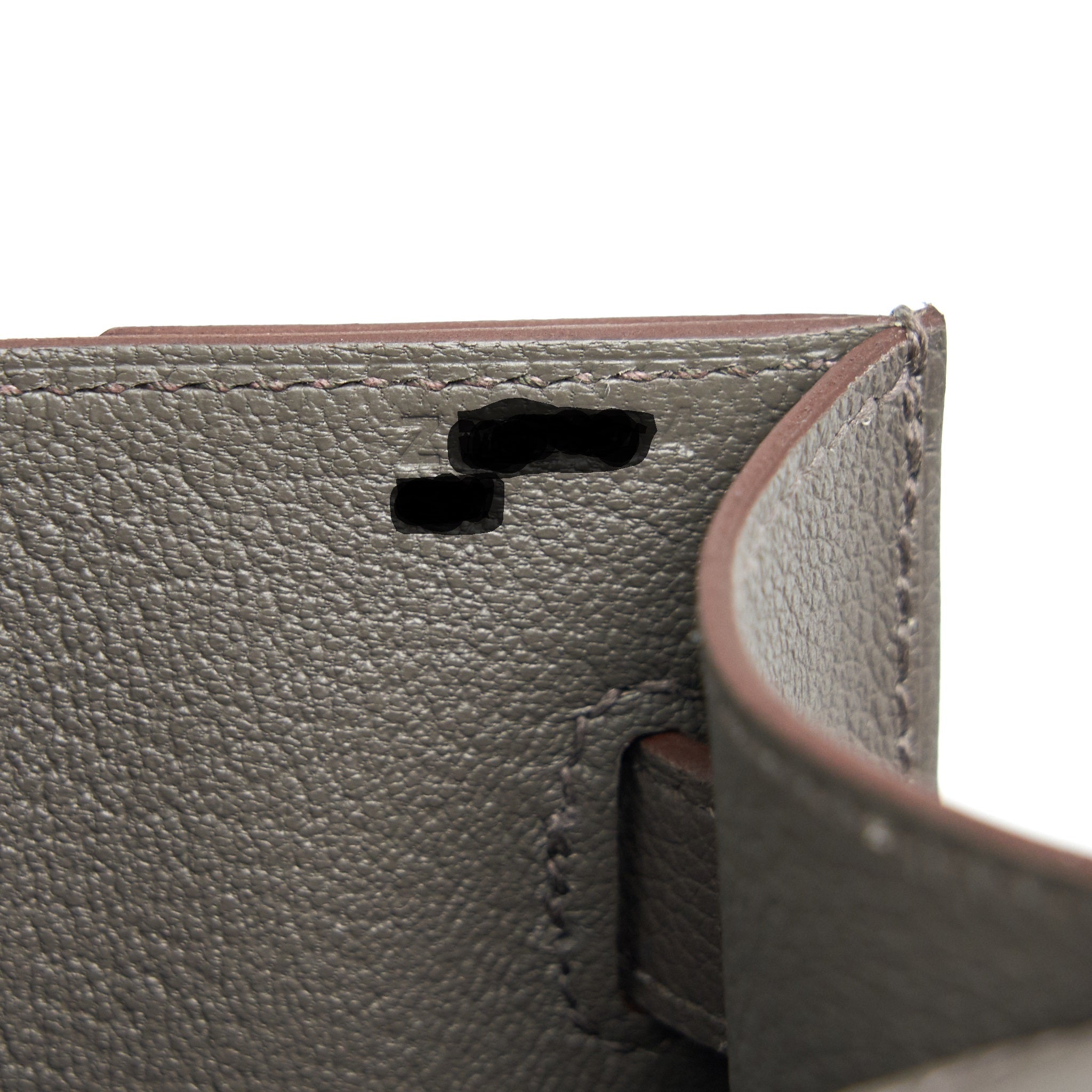 HERMES POUCHETTE KELLY DEPENCHES 25 VEAU EVERCOLOUR 8F GRIS ETAIN SHW