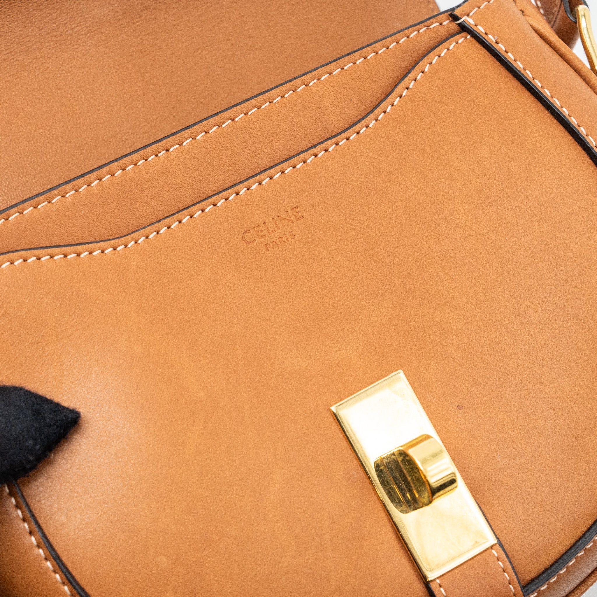 CELINE BESACE BAG CALFSKIN BROWN GHW