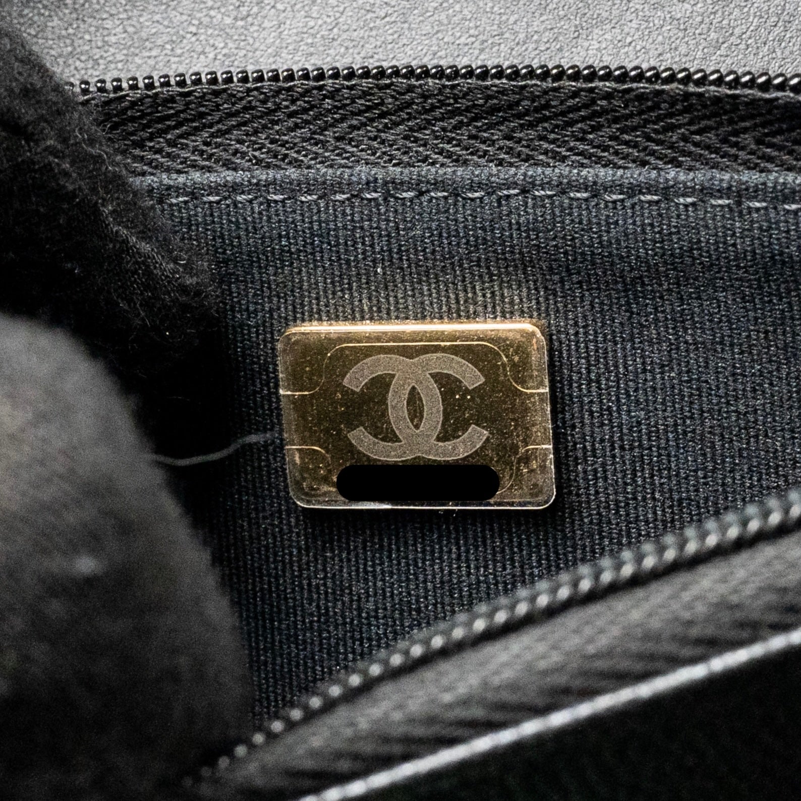 CHANEL 23B WALLET ON CHAIN WITH ADJUSTABLE CHAIN CAVIAR BLACK GHW (MICROCHIP)