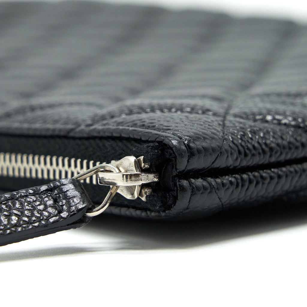 CHANEL CAVIAR POUCH BLACK SHW