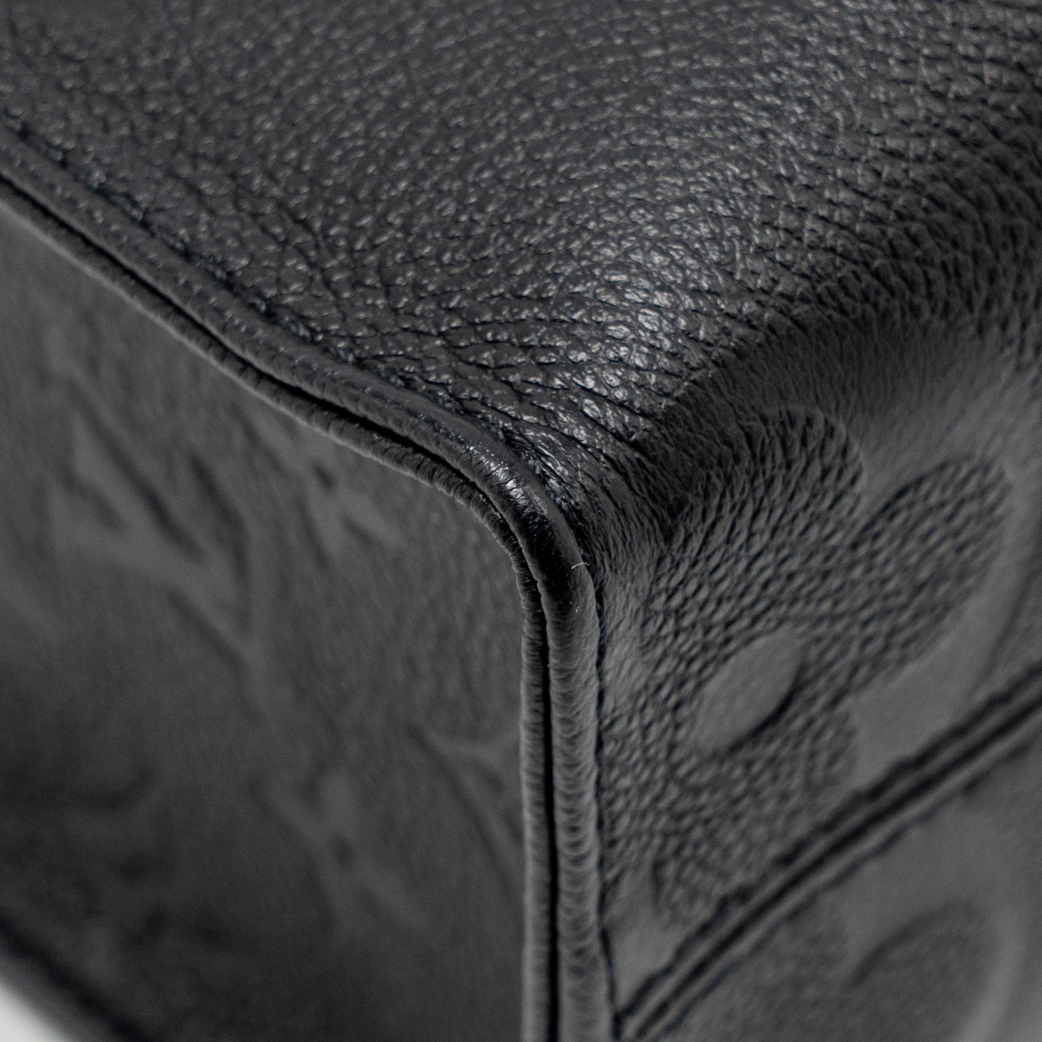 LOUIS VUITTON ONTHEGO PM MONOGRAM EMPREINTE LEATHER BLACK GHW