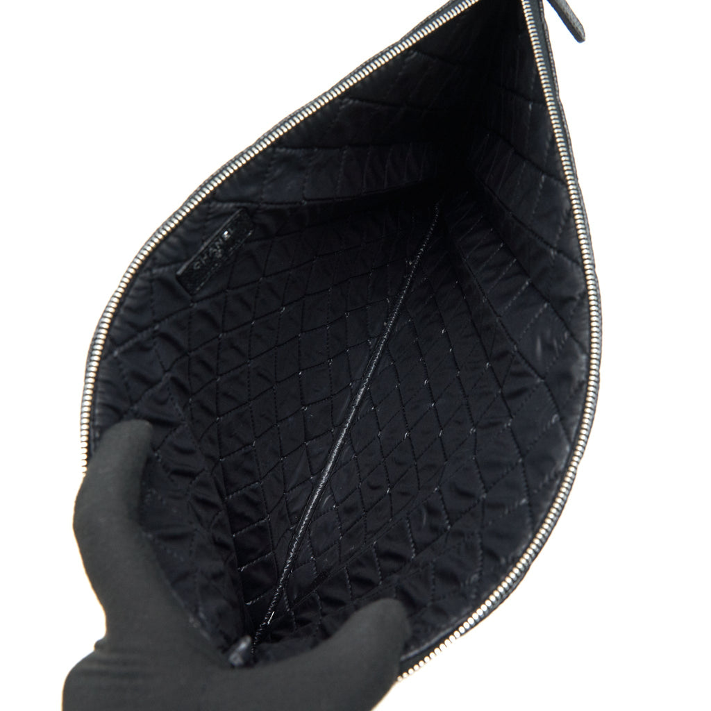 CHANEL CAVIAR POUCH BLACK SHW