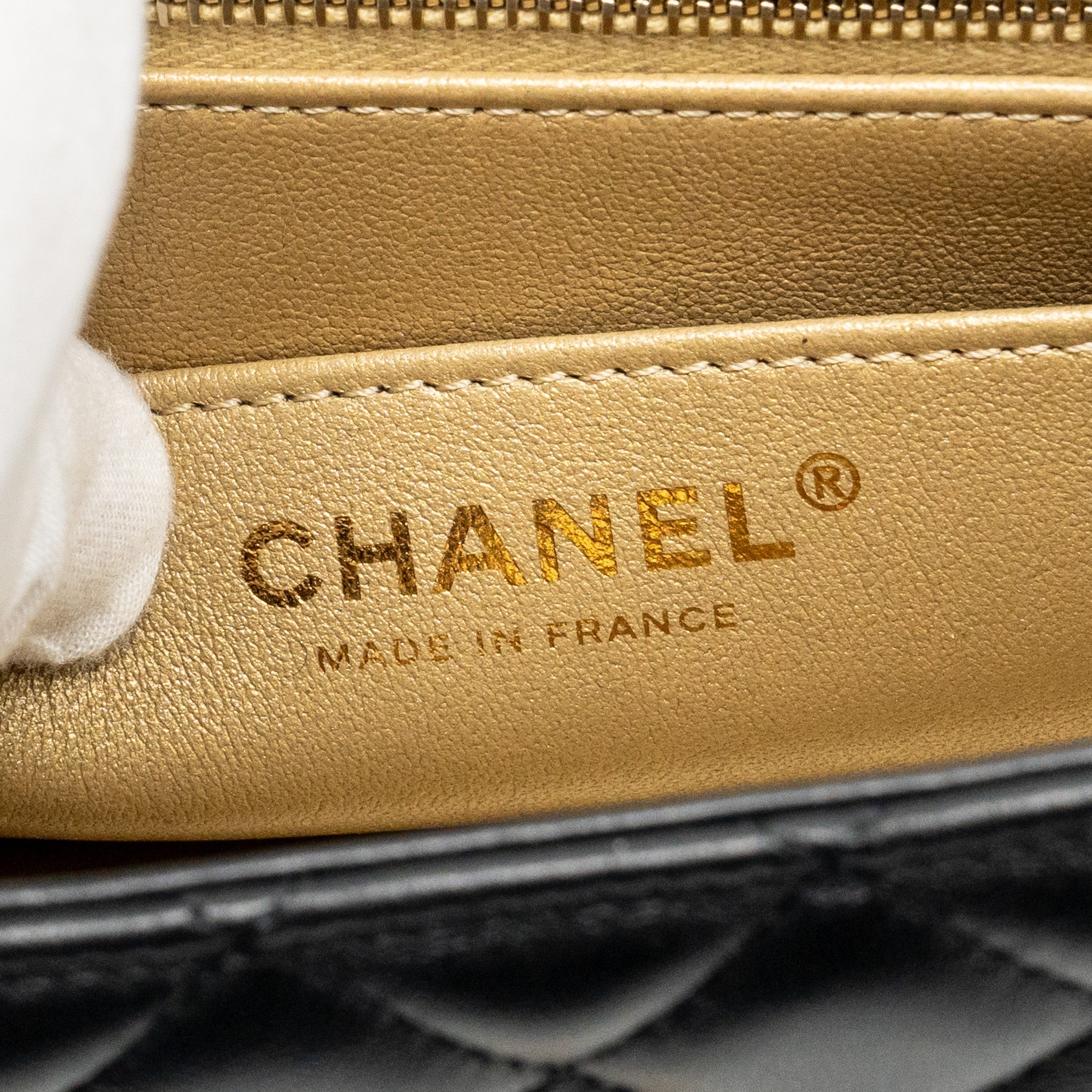 CHANEL 25P CAMELLIA ADJUSTABLE CHAIN FLAP BAG LAMBSKIN BLACK GHW(MICROCHIP)