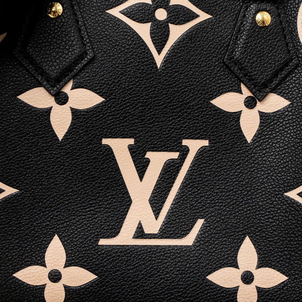 LOUIS VUITTON SPEEDY BANDOULIERE 25 BICOLOUR MONOGRAM EMPREINTE GHW (NEW VERSION)