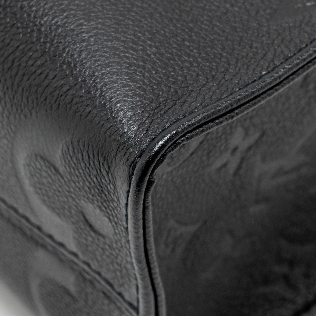 LOUIS VUITTON ONTHEGO PM MONOGRAM EMPREINTE LEATHER BLACK GHW