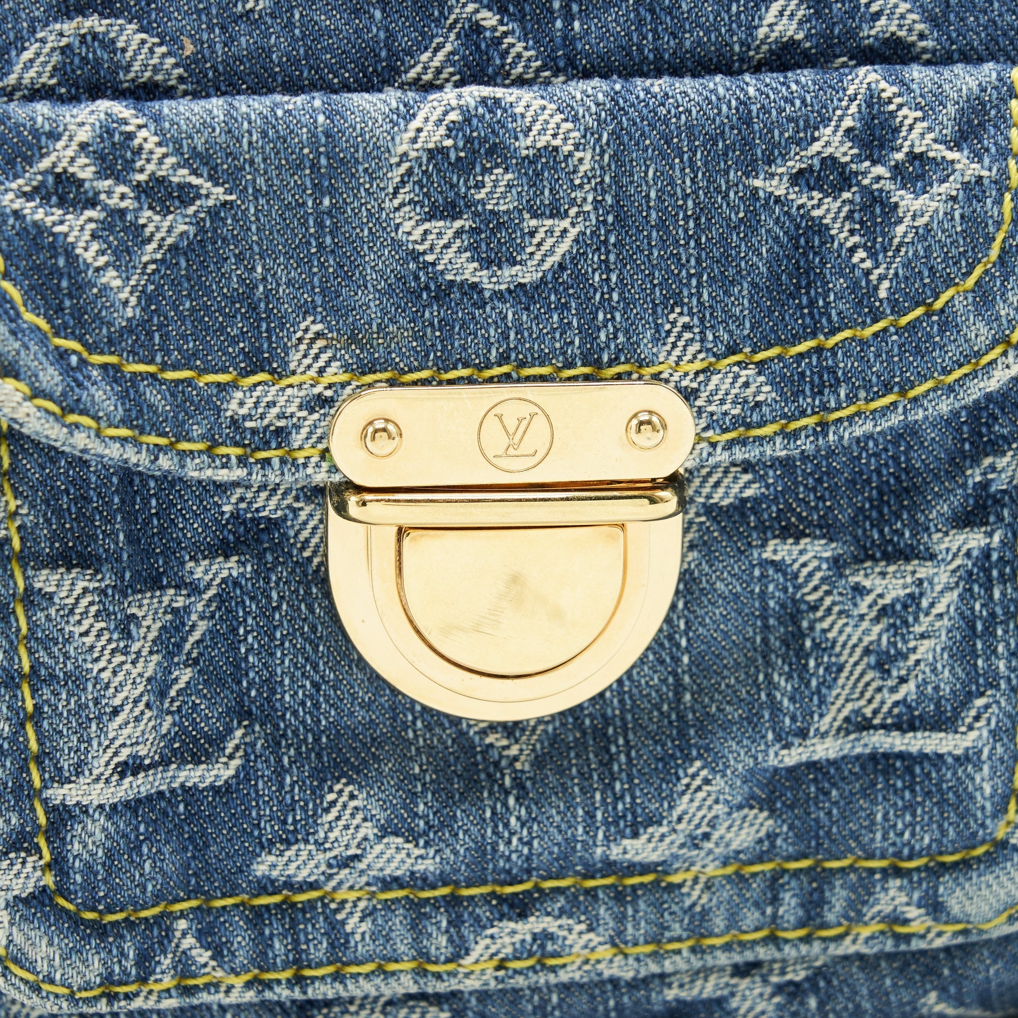 LOUIS VUITTON BAGGY PM DENIM MONOGRAM SHOULDER BAG