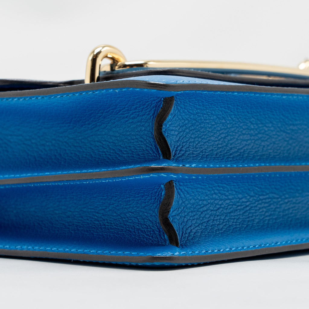 HERMES MINI ROULIS EVERCOLOR B3 BLEU ZANZIBAR GHW