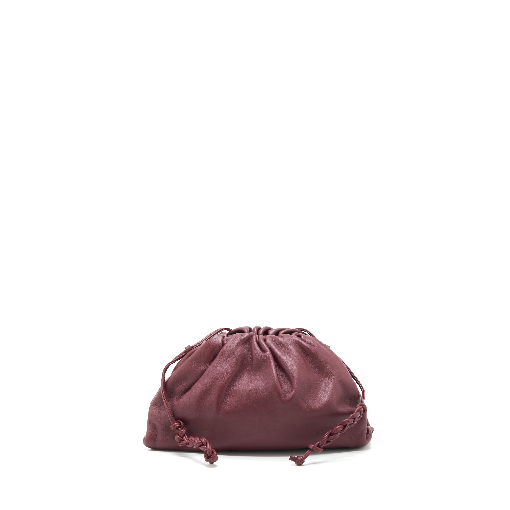 BOTTEGA VENETA THE MINI POUCH DARK RED