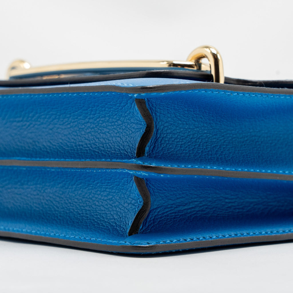 HERMES MINI ROULIS EVERCOLOR B3 BLEU ZANZIBAR GHW