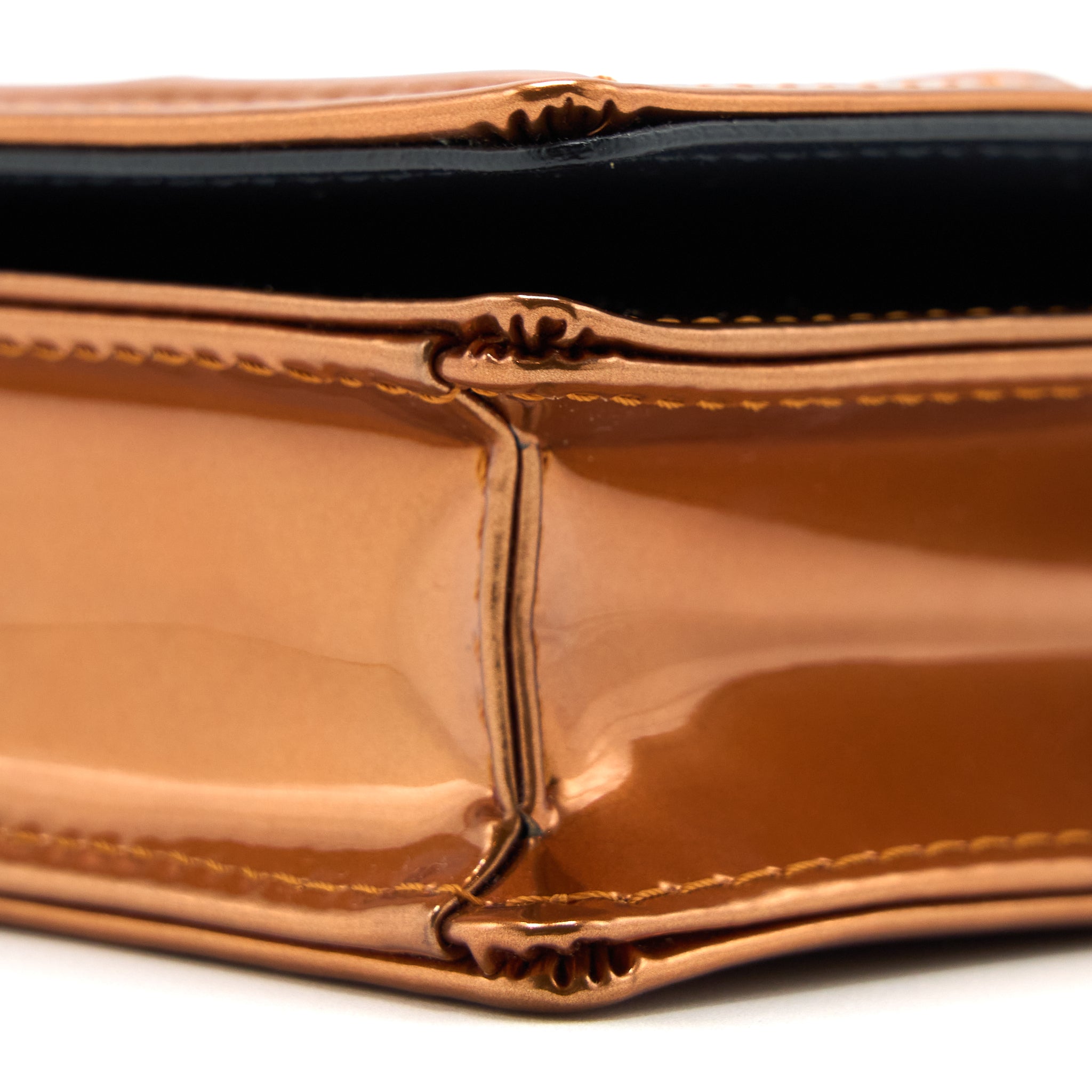 DIOR DIORAMA WALLET ON CHAIN PATENT METALLIC LGHW