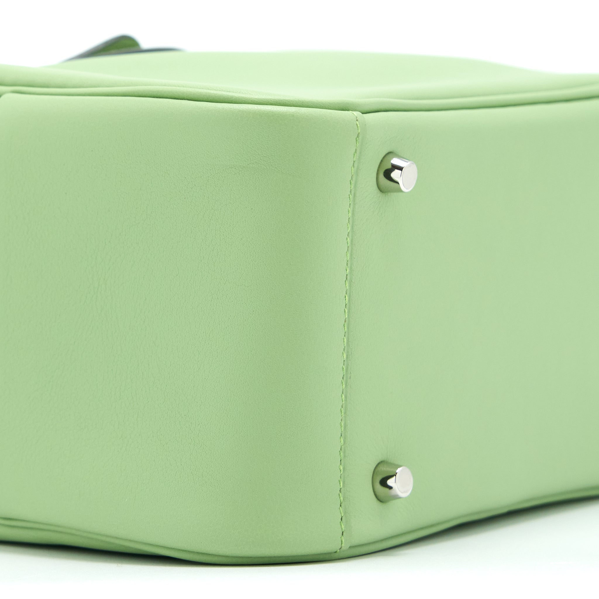 HERMES MINI LINDY SWIFT VERT CRIQUET SHW