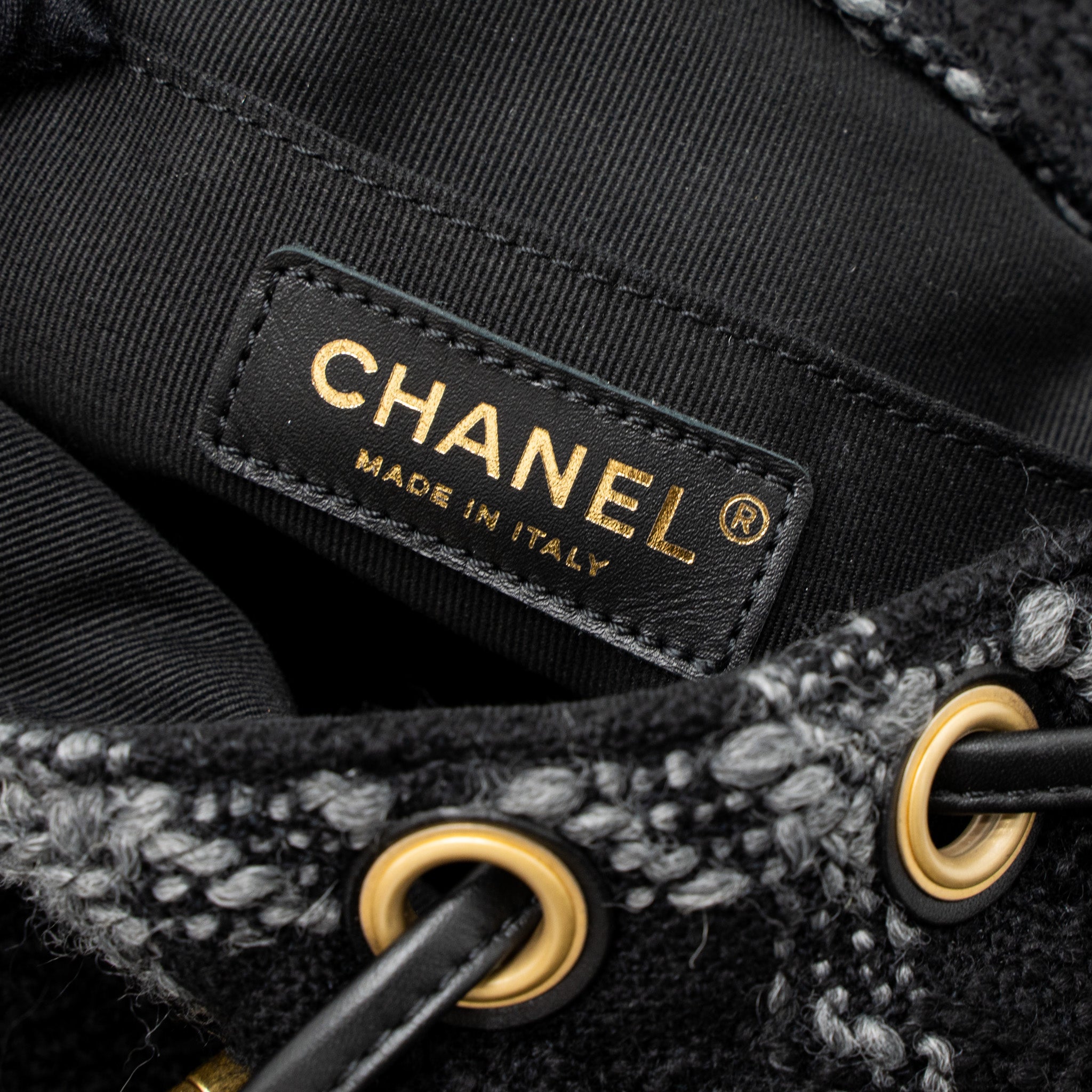 CHANEL DUMA BACKPACK TWEED MULTICOLOURED BRUSHED GHW (MICROCHIP)