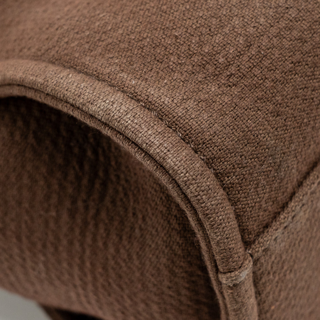 CHANEL DEAUVILLE TOTE BAG CANVAS DARK BROWN LGHW (MICROCHIP)