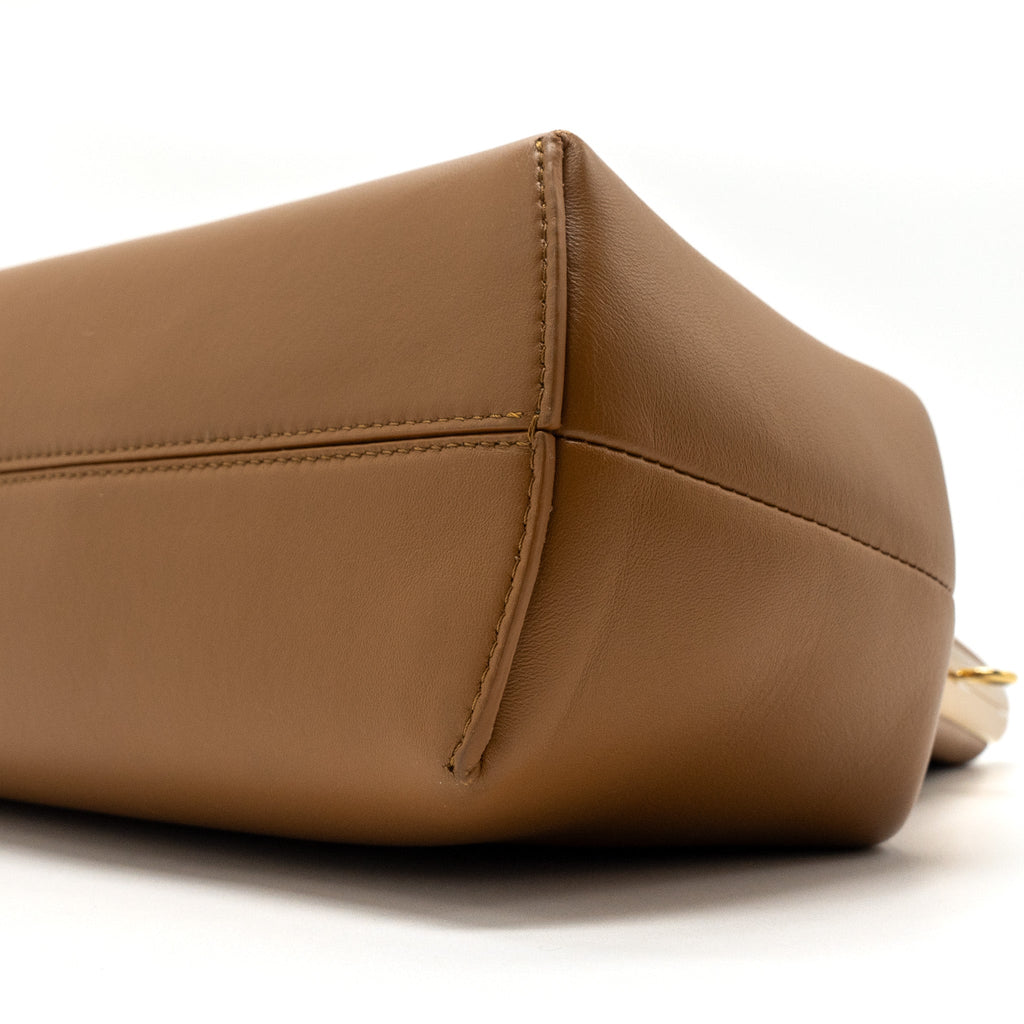 FENDI FIRST MEDIUM NAPPA LAMBSKIN CARAMEL GHW