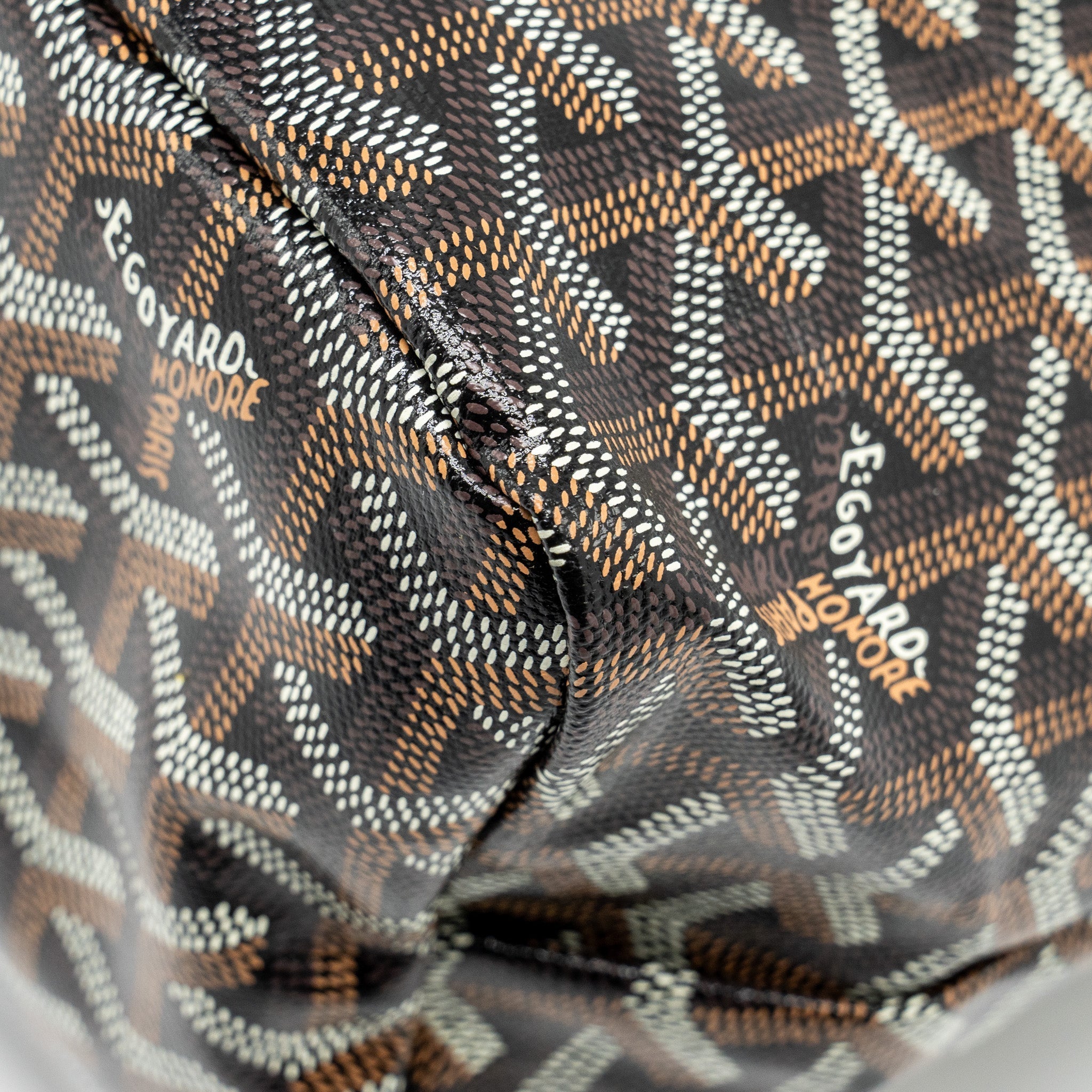 GOYARD BOHEME HOBO BAG GOYARDLINE CANVAS / CALFSKIN BLACK SHW