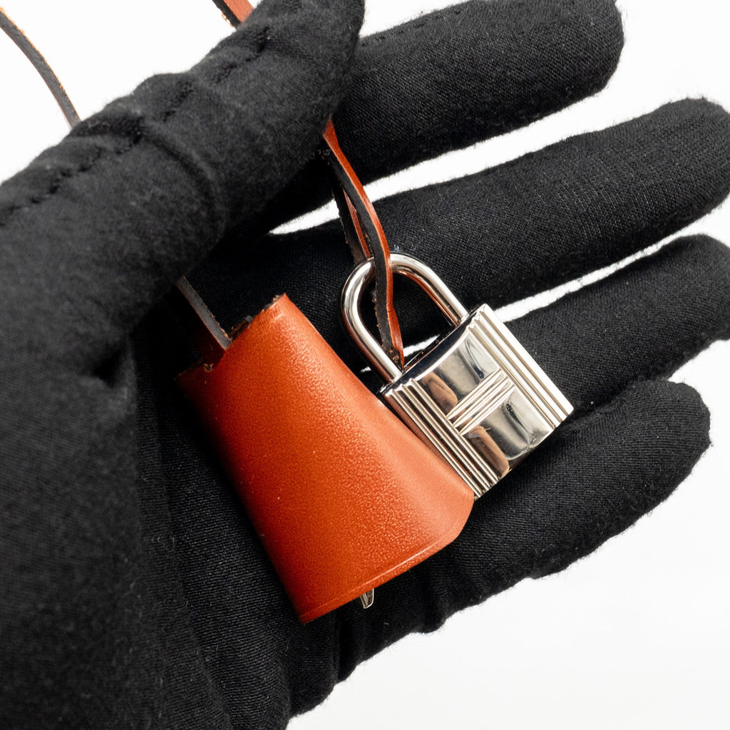 HERMES HERBAG 31 ZIP BAG CANVAS/HUNTER LEATHER PINK/CUIVRE SHW