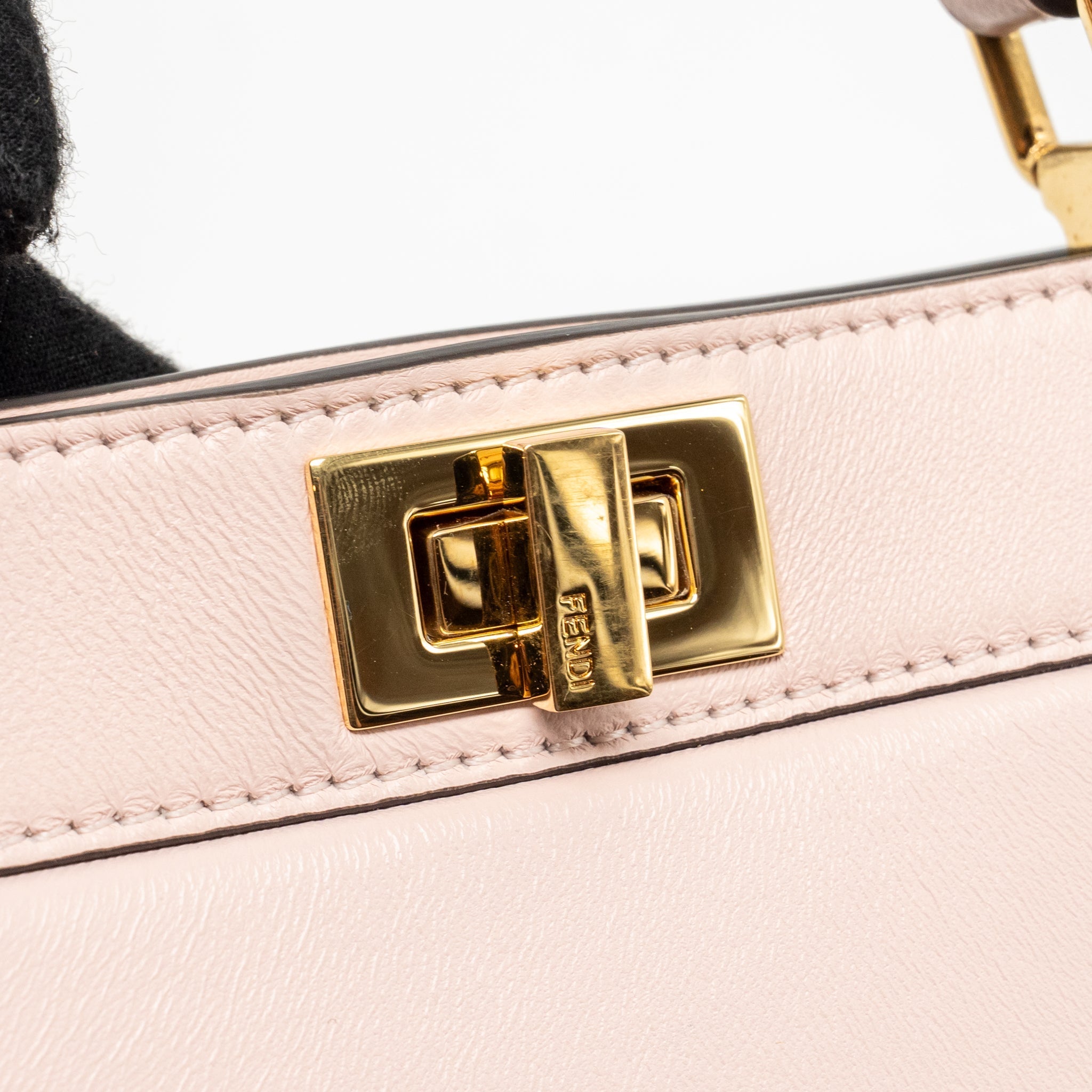 FENDI MINI PEEKABOO ISEEU PETITE BAG CALFSKIN PALE PINK GHW