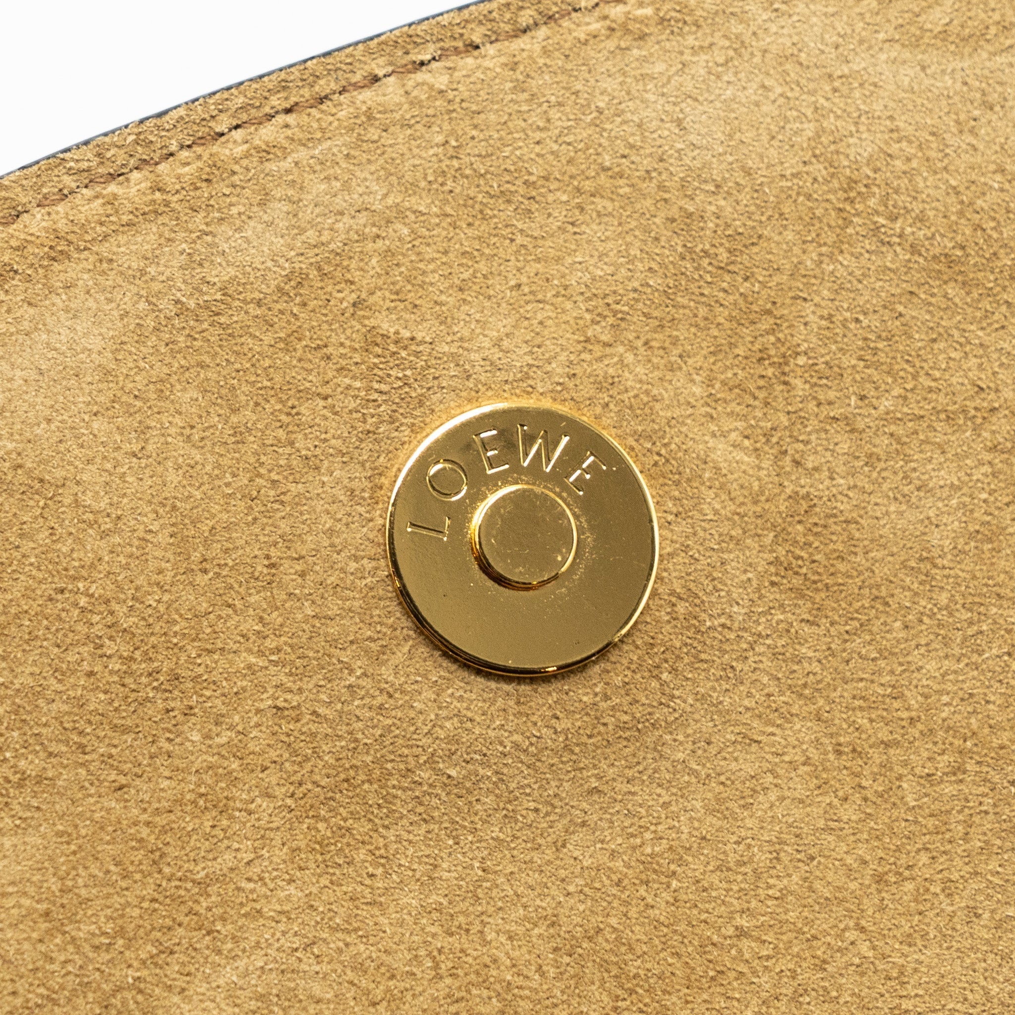 LOEWE MINI GATE DUAL BAG SOFT CALFSKIN SAND GHW
