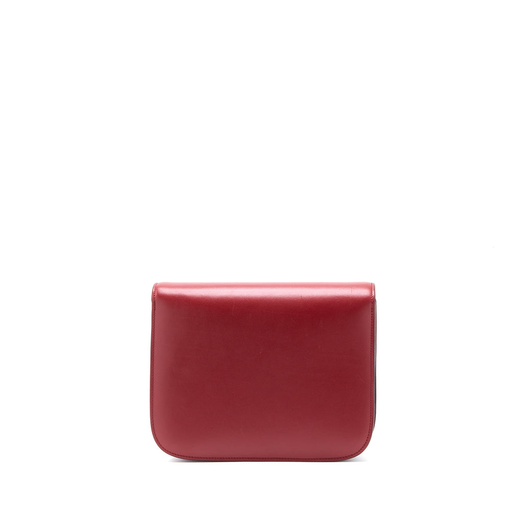 CELINE MEDIUM CLASSIC BOX CALFSKIN RED GHW