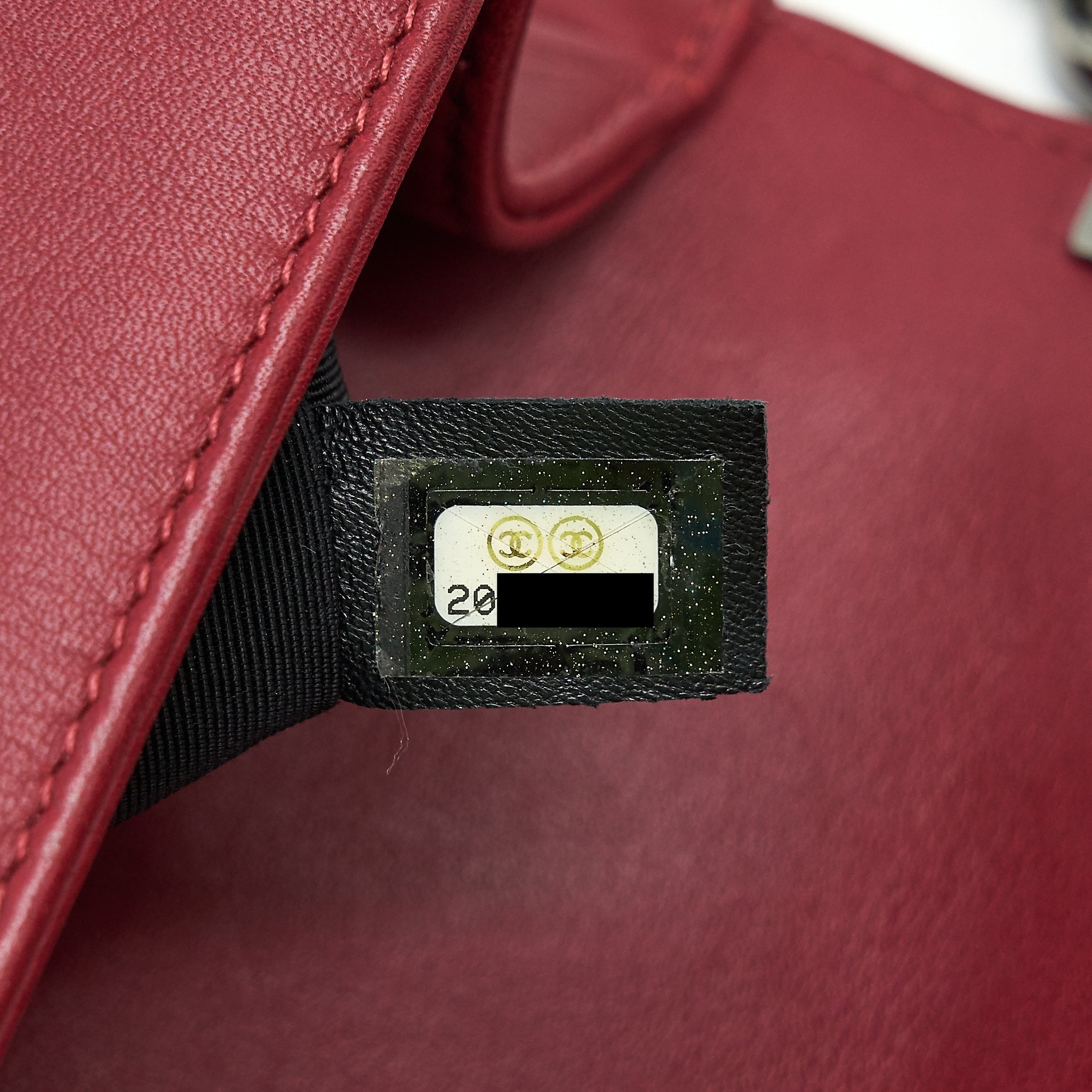 CHANEL MEDIUM CHEVRON BOY CHANEL BAG LIMITED EDITION DARK RED SHW