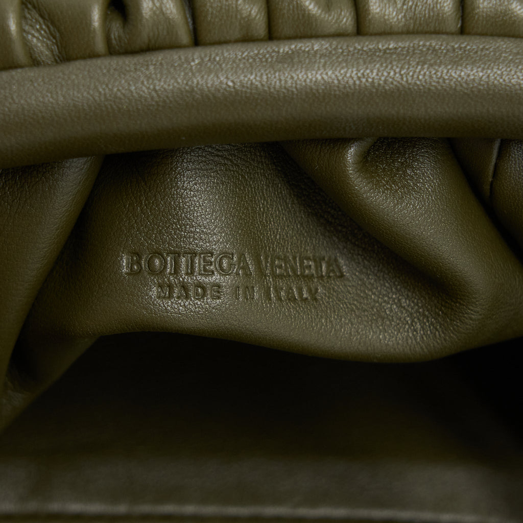 BOTTEGA VENETA MINI CALFSKIN DARK GREEN GHW