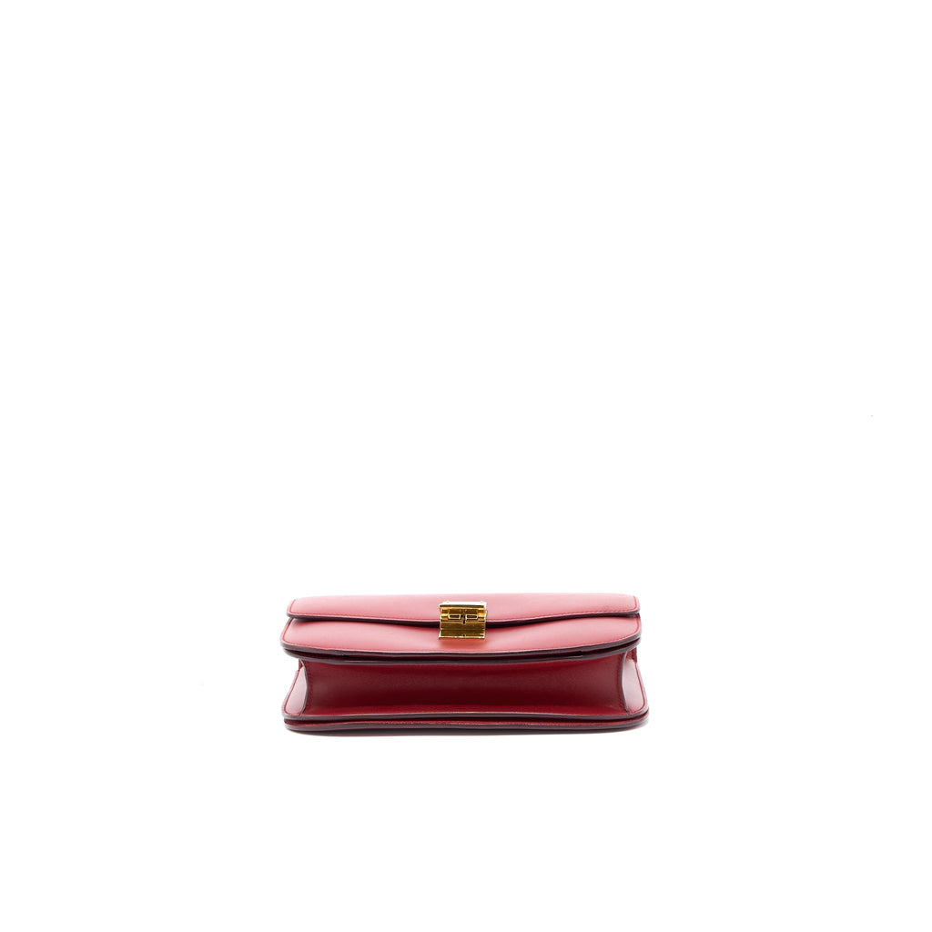 CELINE MEDIUM CLASSIC BOX CALFSKIN RED GHW