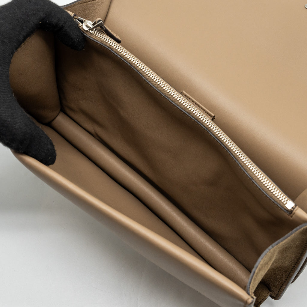 GUCCI DIONYSUS SHOULDER BAG SUEDE LEATHER LIGHT BROWN SHW