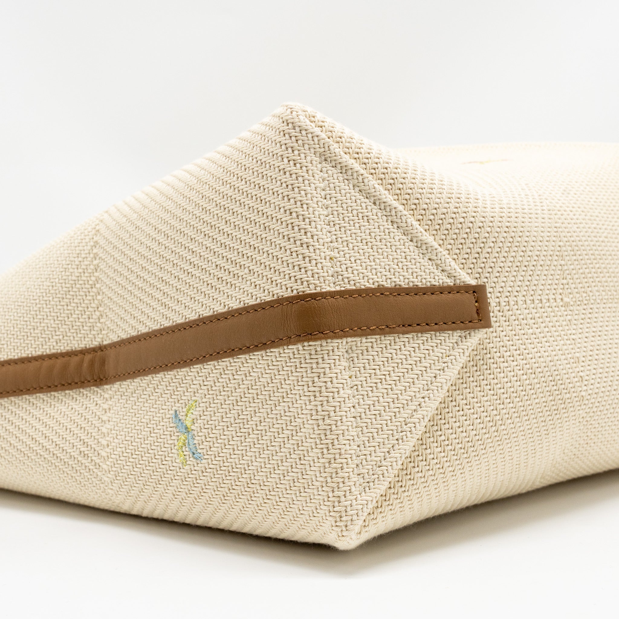 LOEWE SUNA FUJITA LIMITED EDITION MEDIUM PUZZLE FOLD TOTE BAG CANVAS/LEATHER BEIGE/MULTICOLOUR