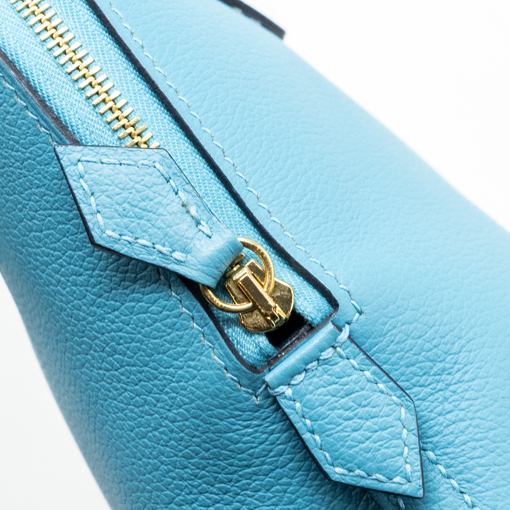 HERMES MINI BOLIDE EVERCOLOR P3 BLUE DU NORD GHW