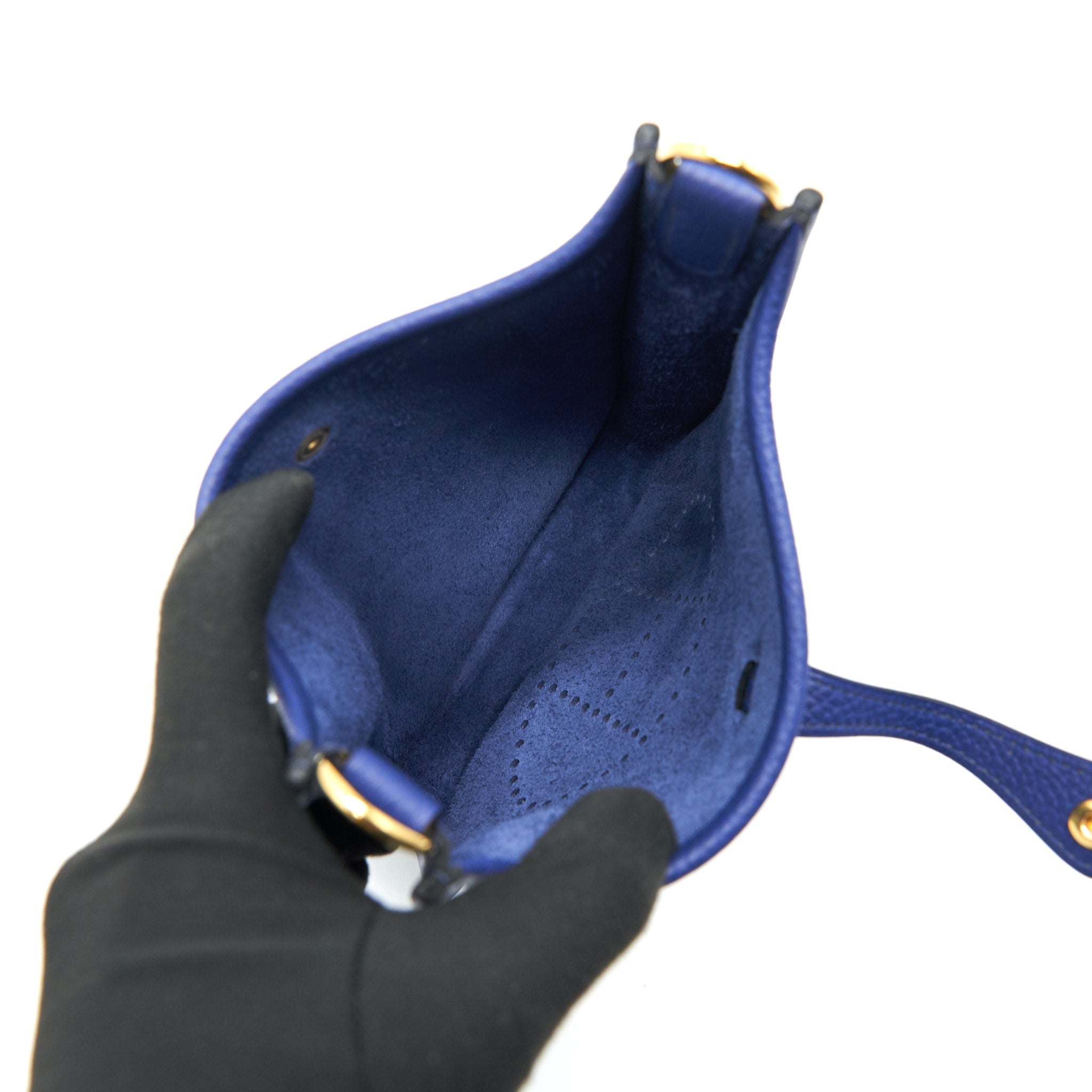 HERMÈS SAC EVELYNE 16 AMAZONE BLEU SAPHIR / BLEU INDIGO