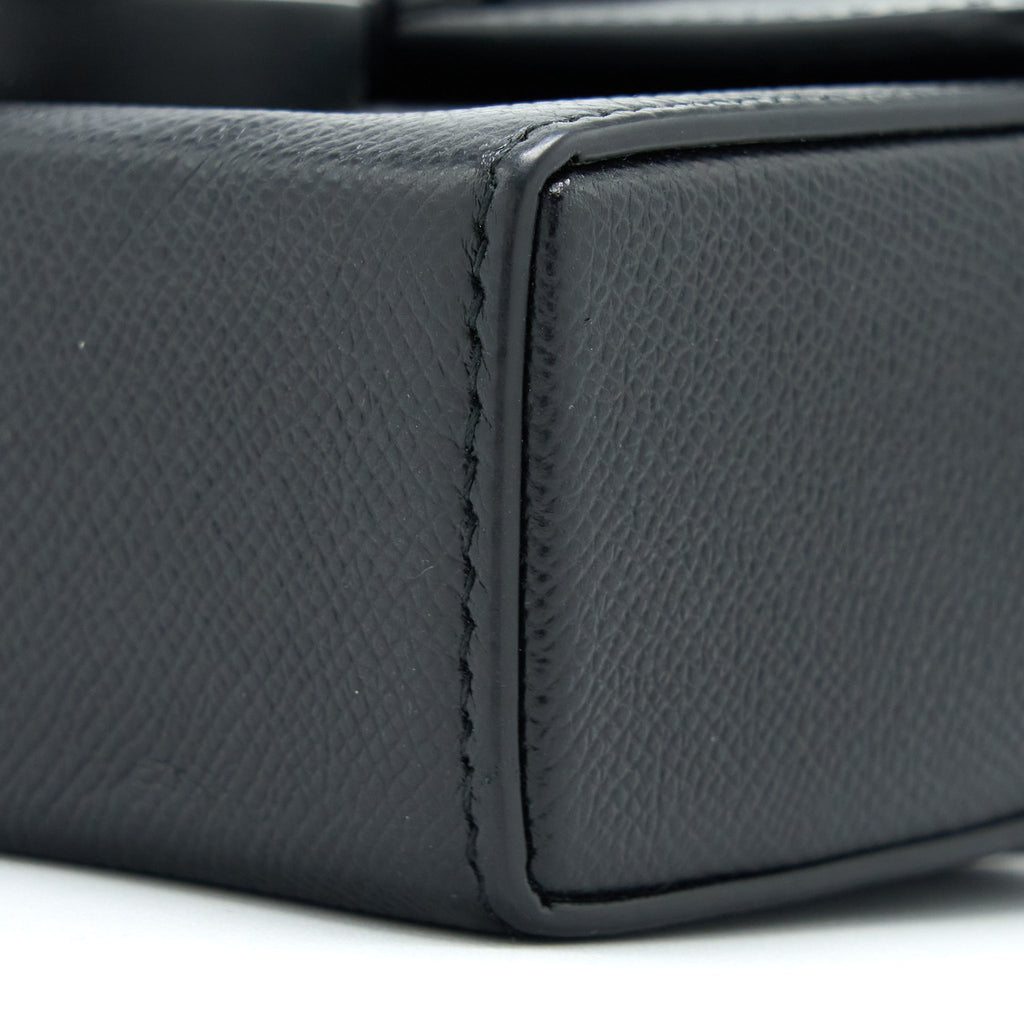 DIOR 30 MONTAIGNE BOX CALFSKIN BLACK WITH BLACK HARDWARE