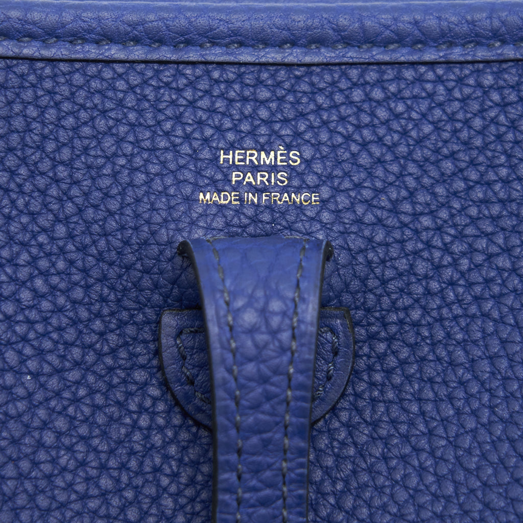 HERMÈS SAC EVELYNE 16 AMAZONE BLEU SAPHIR / BLEU INDIGO