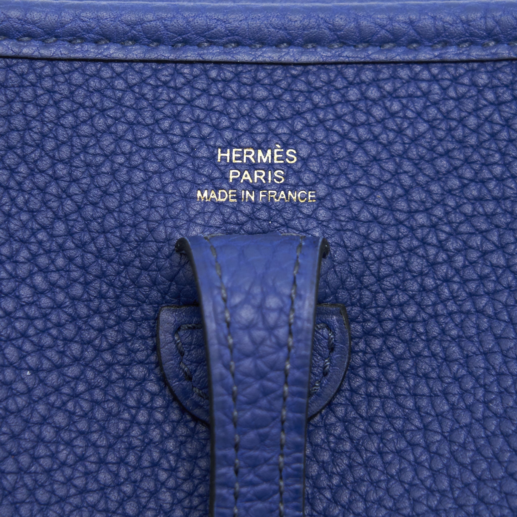 HERMÈS SAC EVELYNE 16 AMAZONE BLEU SAPHIR / BLEU INDIGO