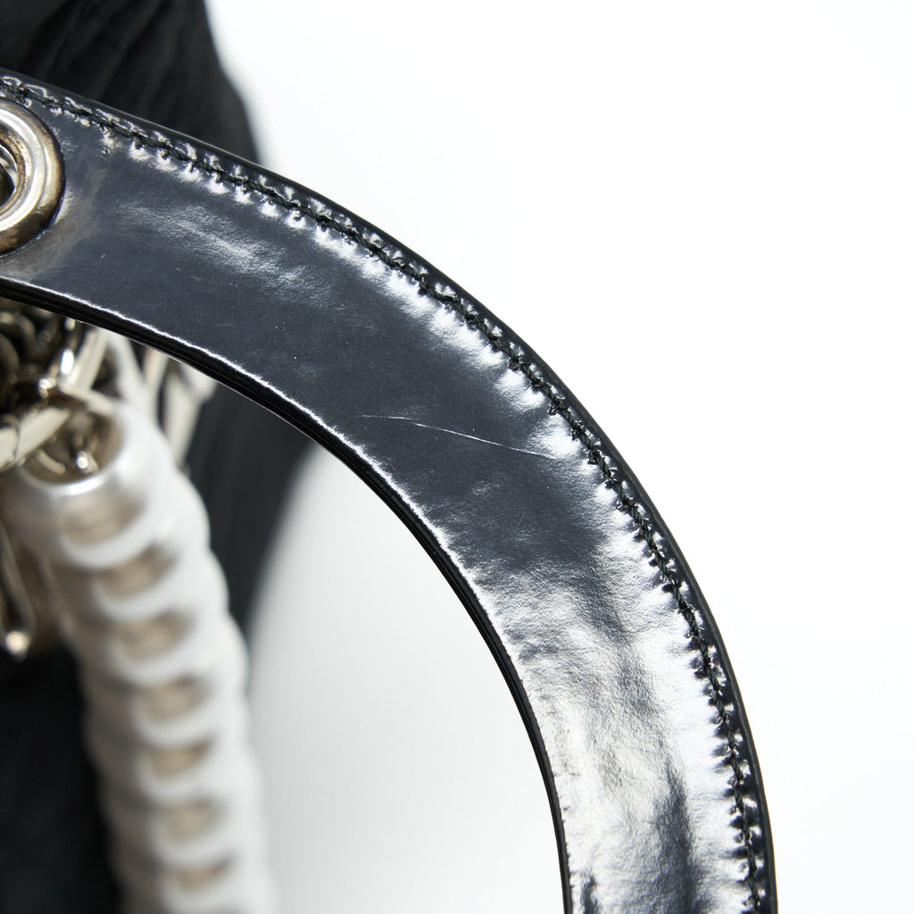 DIOR VINTAGE MEDIUM LADY DIOR NYLON/FABRIC BLACK SHW