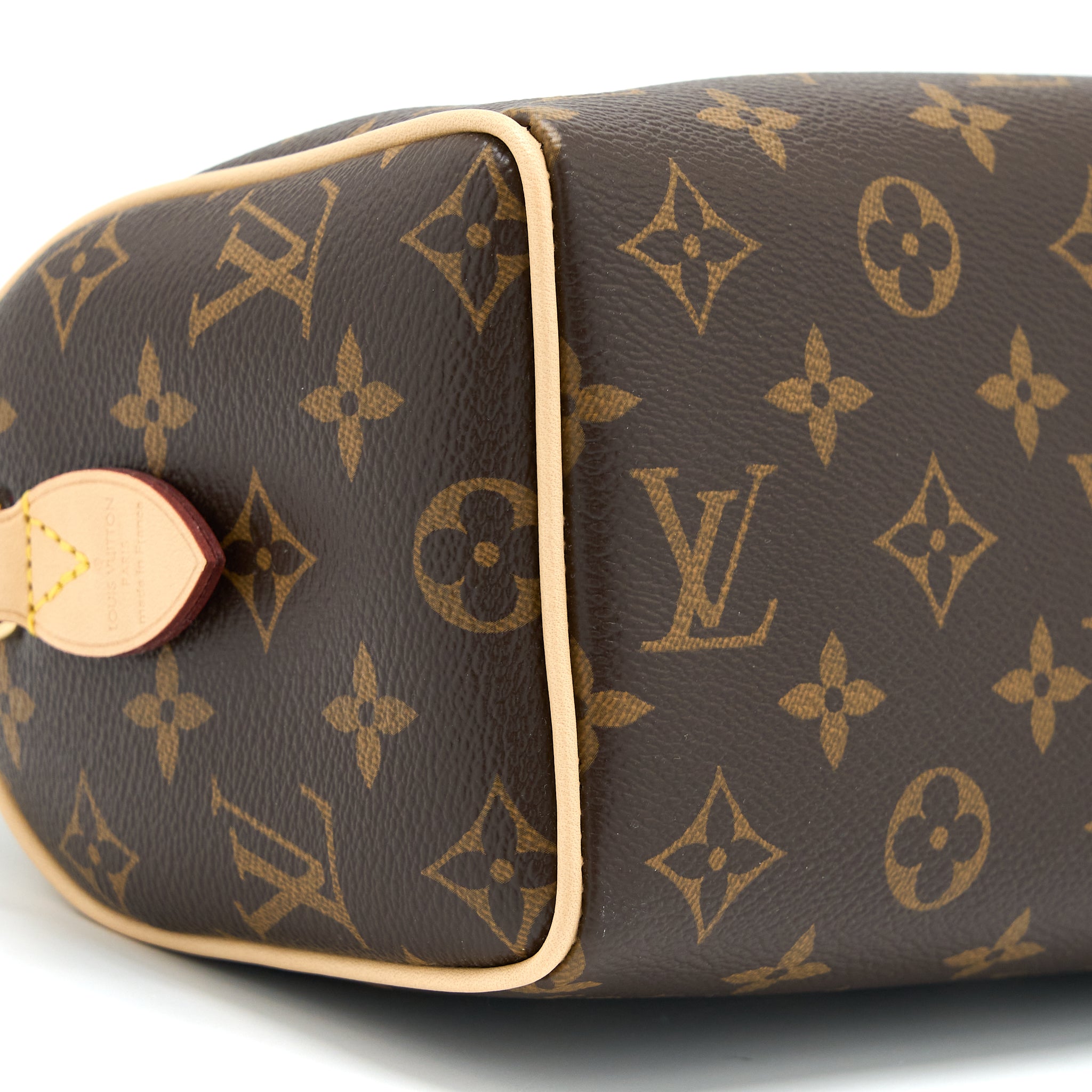 LOUIS VUITTON SPEEDY BANDOULIERE 20 MONOGRAM CANVAS BLACK STRAP