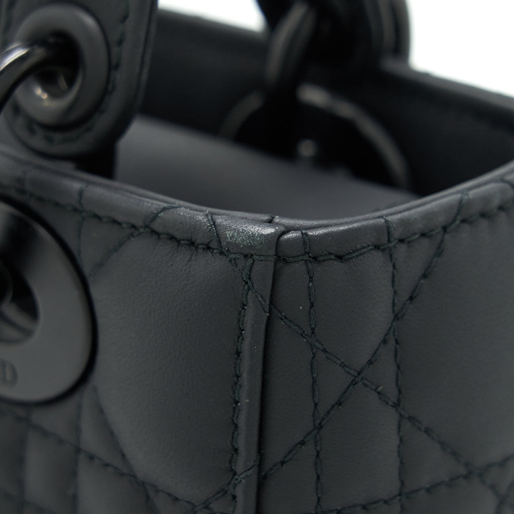 DIOR SMALL LADY DIOR TOTE BAG SO BLACK