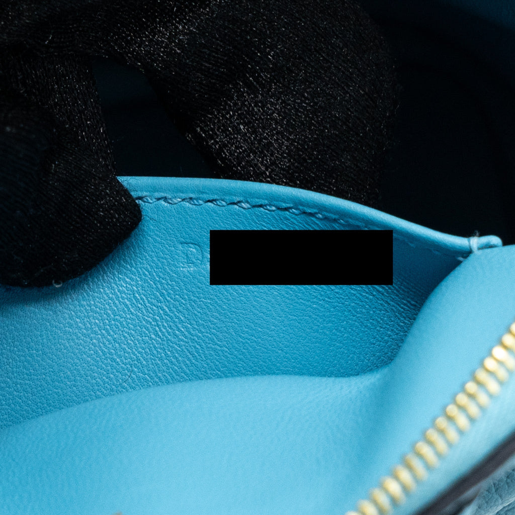 HERMES MINI BOLIDE EVERCOLOR P3 BLUE DU NORD GHW