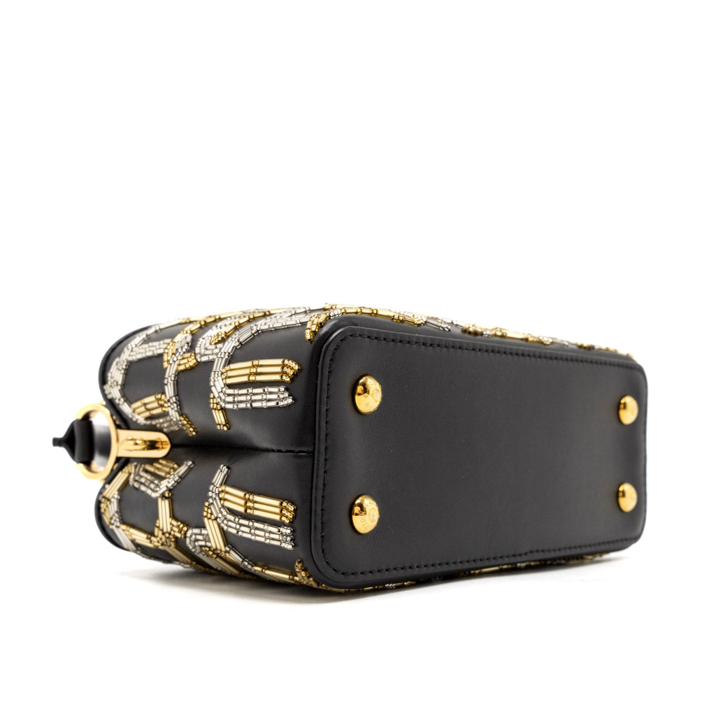 LOUIS VUITTON CAPUCINES BB 21FW LIMITED EDITION CALFSKIN BLACK/MULTICOLOUR GHW