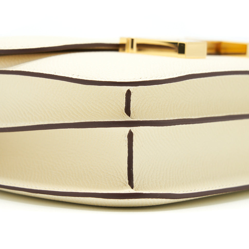HERMES MINI CONSTANCE EPSOM NATA GHW