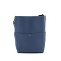 CELINE SANGLE BUCKET BAG NAVY GHW NEW LOGO