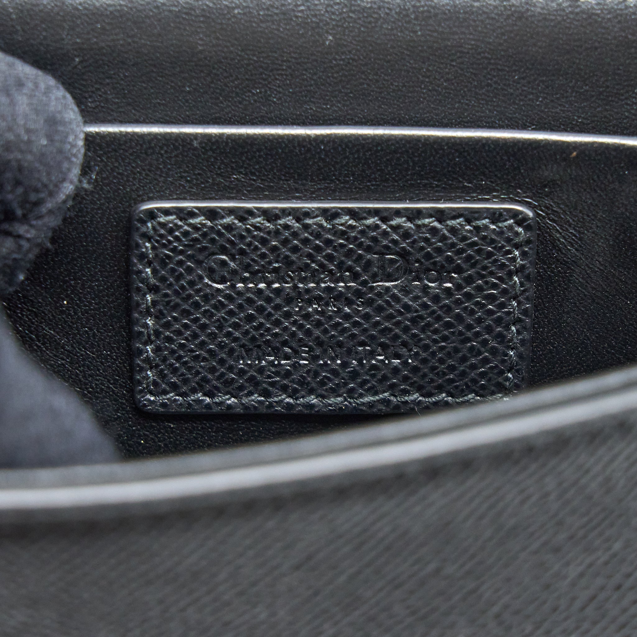 DIOR 30 MONTAIGNE BOX CALFSKIN BLACK WITH BLACK HARDWARE