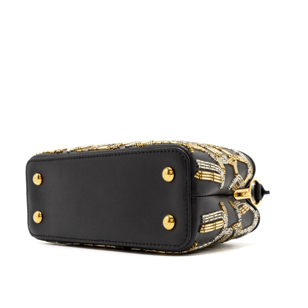 LOUIS VUITTON CAPUCINES BB 21FW LIMITED EDITION CALFSKIN BLACK/MULTICOLOUR GHW
