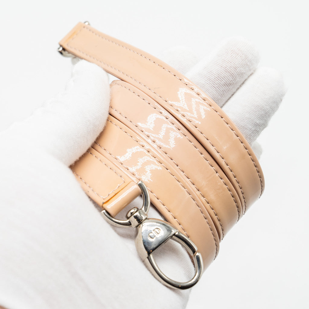 DIOR MEDIUM LADY DIOR PATENT LIGHT PINK SHW