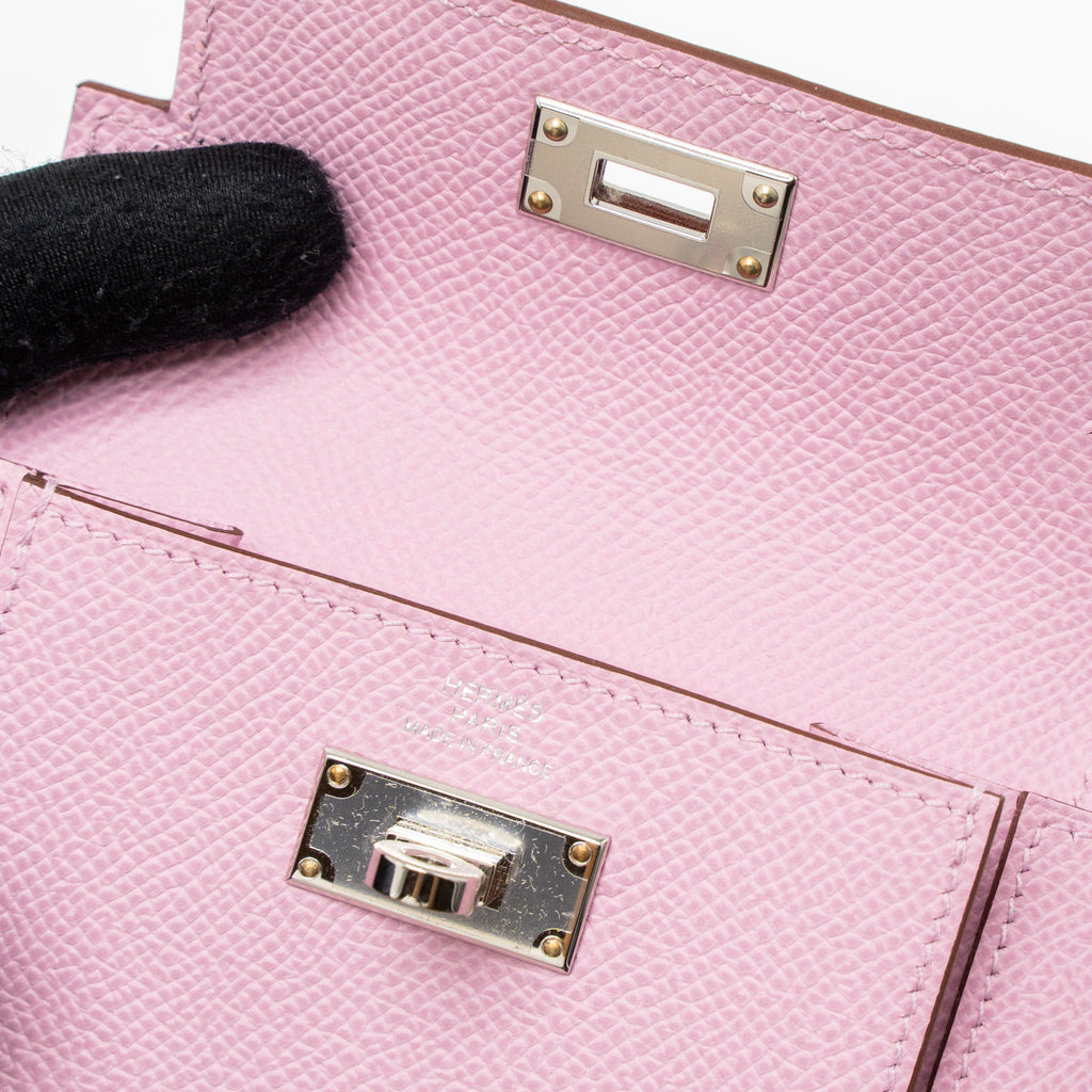 HERMES KELLY POCKET COMPACT EPSOM X9 MAUVE SYLVESTRE SHW