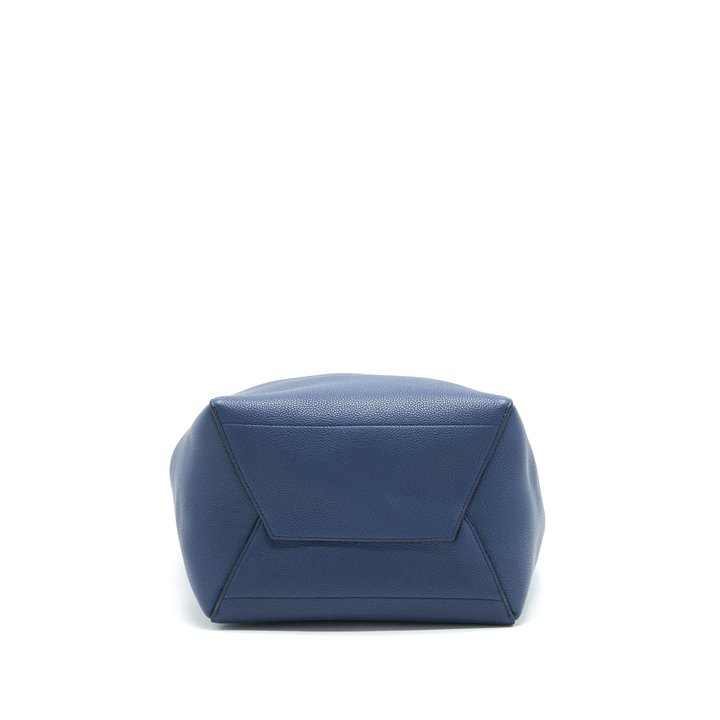 CELINE SANGLE BUCKET BAG NAVY GHW NEW LOGO